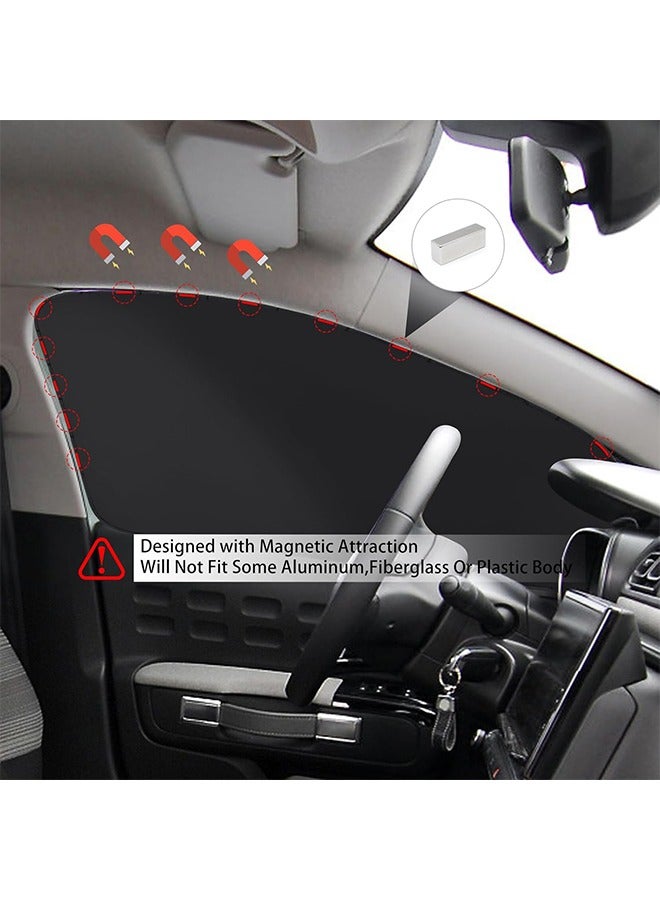 Generic 4Pcs Car Window Shades, Car Privacy Curtains, 100% Block Light Car Window Covers Magnetic Side Window Sun Shade Keeps Cooler for feeding, Taking a nap, Changing Clothes, Camping - Image 4