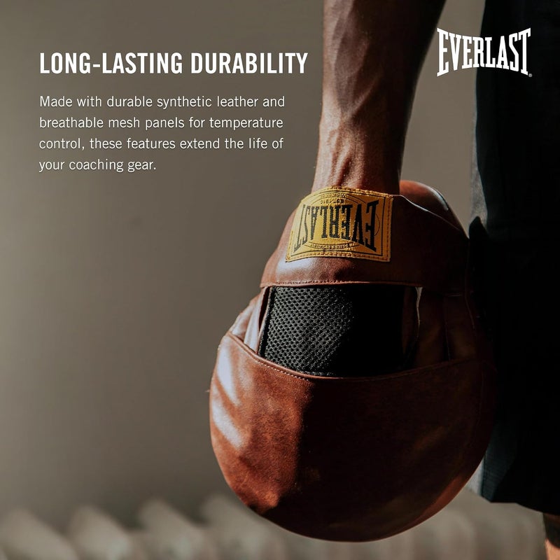 EVERLAST 1910 Focus Mitts – Curved Boxing Punch Pads for Training, Speed & Accuracy Drills - Image 2