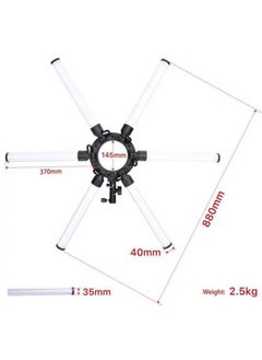 General Large-size LED Large Six-tube Live Fill Light Portrait Photo Live Beauty Soft Light Shadowless Light Photography-Specifications:2 M Reverse Folding  - Image 5