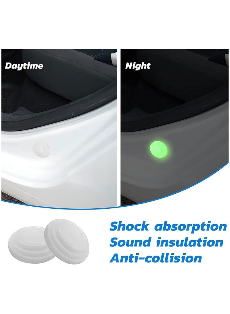 Car Door Accessories Luminous Anti-Collision Kit Car Door Bumper Silicone Stickers Car Door Soundproof Silicone Stickers Car Door Edge Bumper Pad Luminous (20) - Image 3