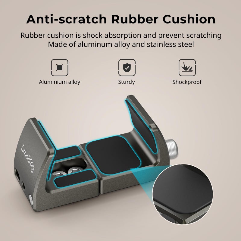 SmallRig Power Bank Holder, Power Bank Clamp Mount for Camera, Compatible with Width Range 2.1"–3.3" and Thickness Range 0.6"–1" Power Banks2790 - Image 4