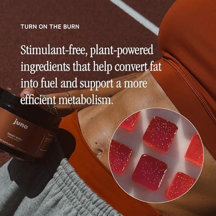 Juna Smart Burn Metabolism Gummies — Stimulant-Free Supplement Supports with Converting Fat into Fuel and Boosting Calorie Burn (60 Count) Tropical Citrus Flavor - Image 2