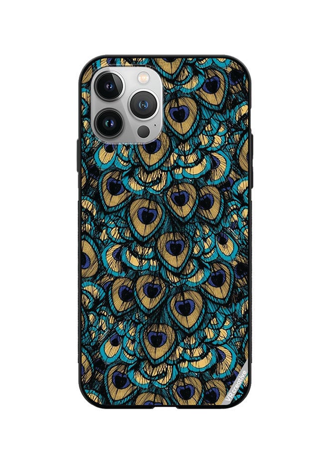 VR CREATIVE Protective Case Cover For Apple iPhone 12 Pro Max Mor Pankh Design Multicolour - Image 1