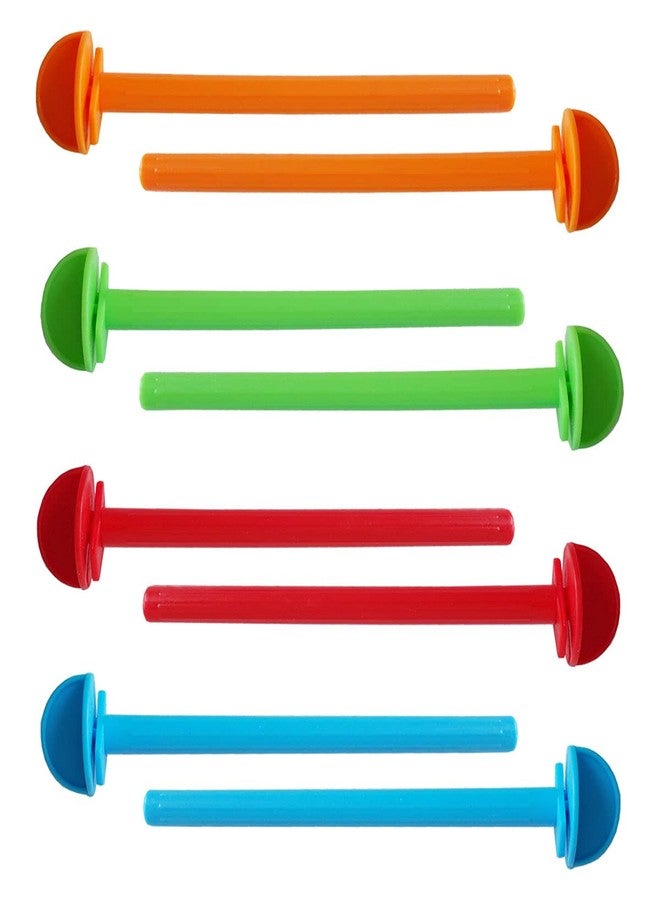 FOIBURELY 8 Canary Finch Budgie Bird Cage Universal Plastic Stand Perches Holders（5.7 Inches） - Image 1