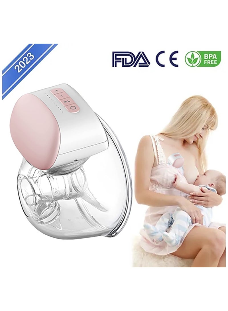 Wearable Breast Pump Hands Free, Pain Free Portable Electric Breastfeeding Pump with 3 Mode  10 Levels, Rechargeable Milk Pump for Travel  Home - Image 1