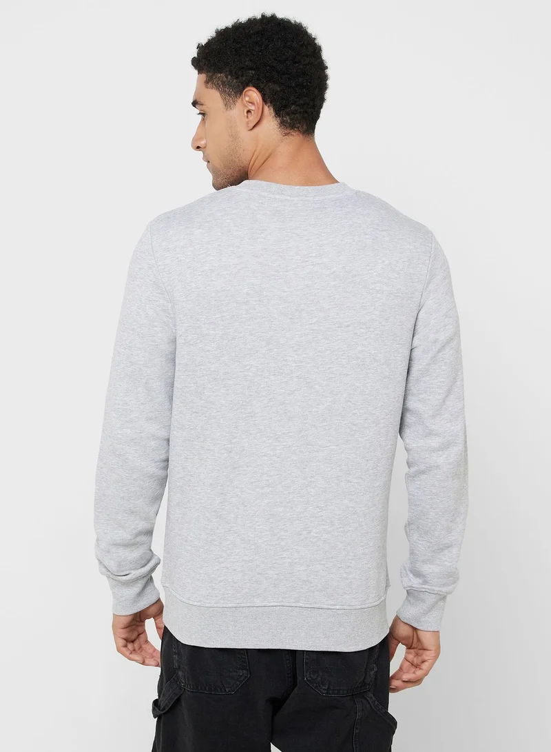 JACK & JONES Logo Crew Neck Sweatshirt