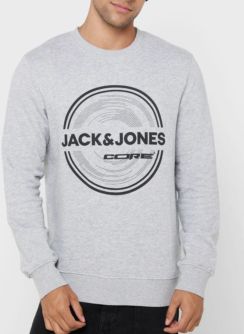 JACK & JONES Logo Crew Neck Sweatshirt