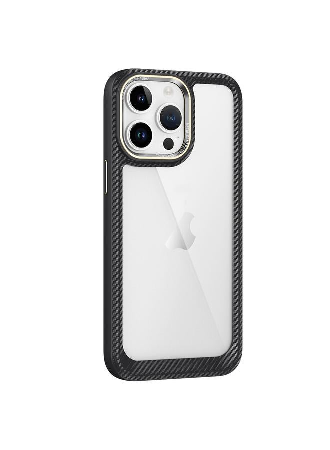 إيروريكس جراب هاتف iPhone 13 Pro مصنوع من ألياف الكربون ولوحة خلفية شفافة - Image 1