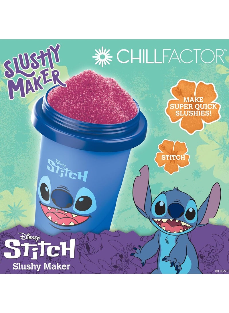 CHILLFACTOR - Chill Factor Disney Stitch Slushy Maker - Stitch | Reusable Cup | Homemade Frozen Slushies | Portable Slushy Maker | Squeeze Cup | DIY Milkshake Maker | Fun Gift for Kids - Image 1