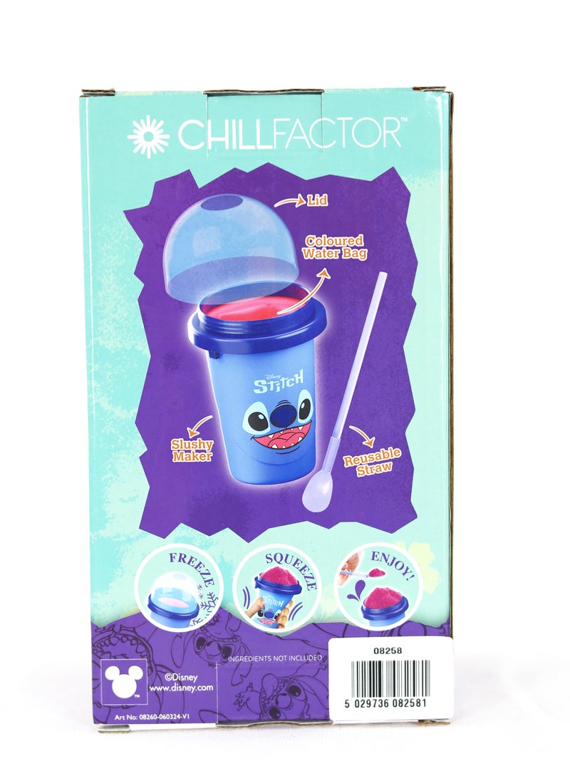 CHILLFACTOR - Chill Factor Disney Stitch Slushy Maker - Stitch | Reusable Cup | Homemade Frozen Slushies | Portable Slushy Maker | Squeeze Cup | DIY Milkshake Maker | Fun Gift for Kids - Image 1
