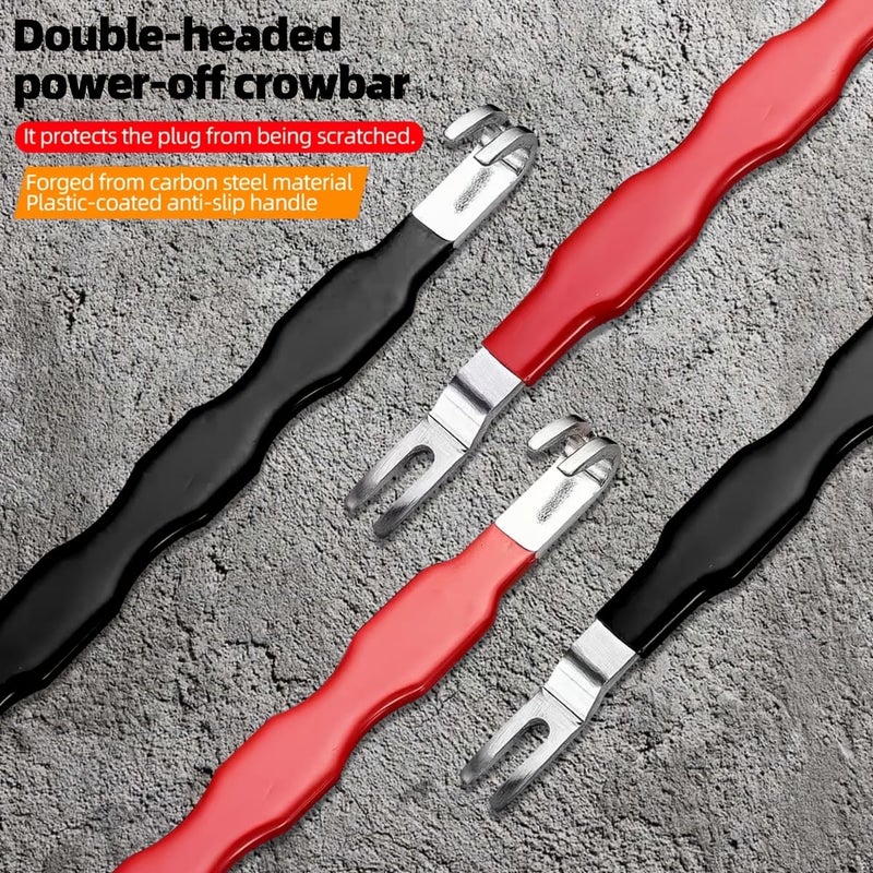 Double-Ended Automotive Electrical Connector Separator, Carbon Steel Wire Harness Clip Pry Bar, No-Slip Handle, Multi-Function - Random Color - Image 5