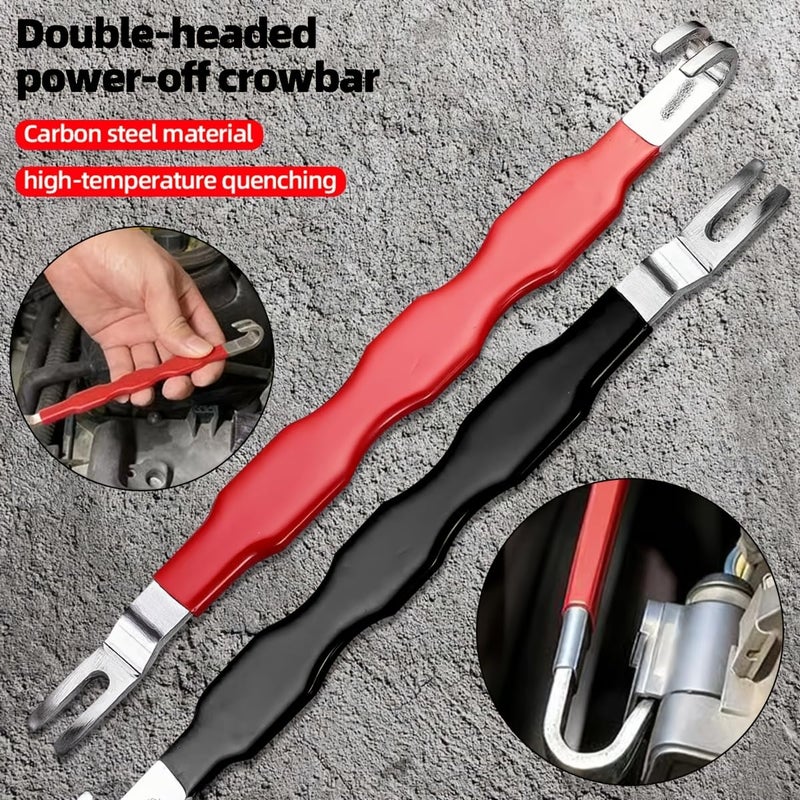 Double-Ended Automotive Electrical Connector Separator, Carbon Steel Wire Harness Clip Pry Bar, No-Slip Handle, Multi-Function - Random Color - Image 3