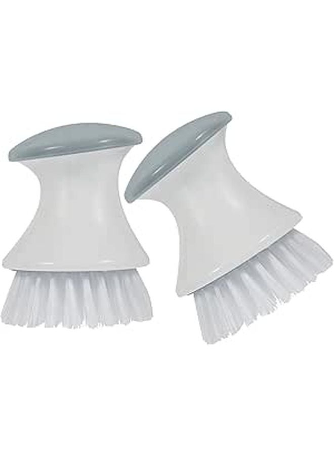 2 Pack Kitchen Scrub Brushes With Handle For Pots Pans Sink Cleaning - Image 1