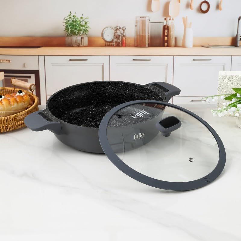 جوليا طاجن جوليا إيليت إيدج جرانيت ضحل ٢٨ سم مع غطاء - Image 2