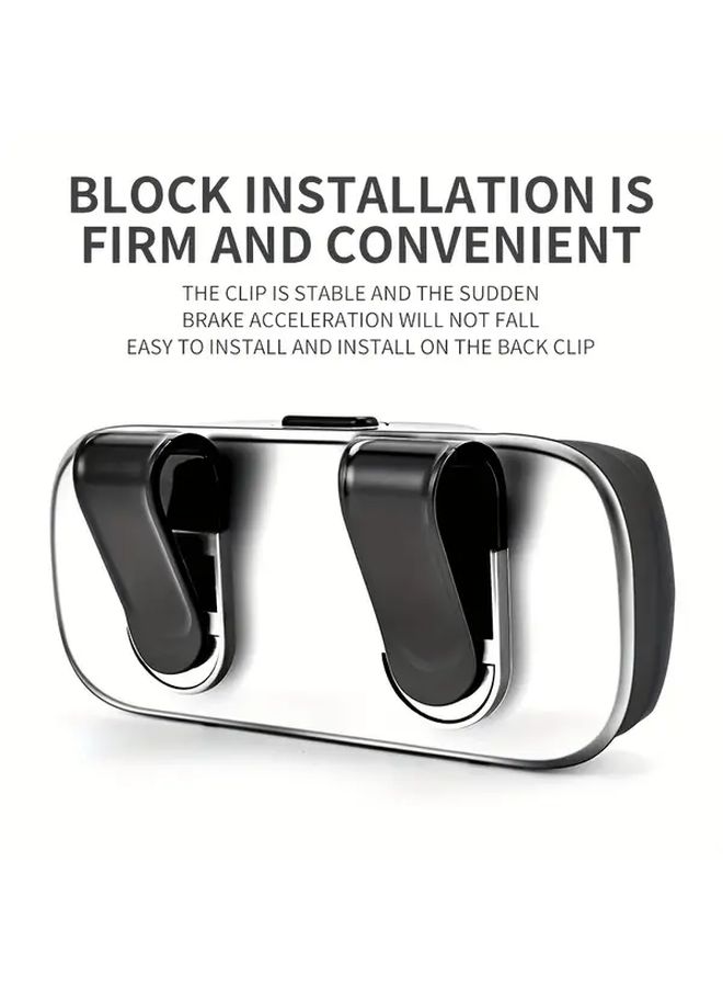 Universal Sun Visor Glasses Case Gray One Handed Placement Safe Stable Fashion Gift - Image 5