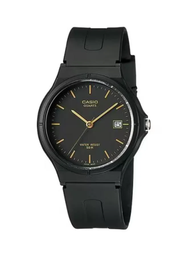 كاسيو Men's Analog Display Watch With Black Resin Strap - MW-59-1E