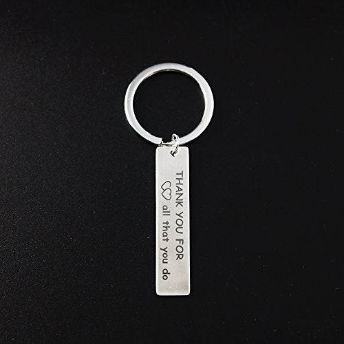 Meiligo Silver Keychain, Thank You Gift for Nurse, Teacher, Coach, Employee - Image 5