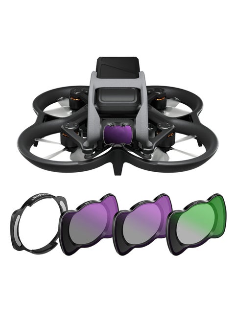 Magnetic ND/CPL Filter Set ND8/ND16/CPL/Magnetic Adapter, Compatible with DJI Avata Pro mini FPV Drone Accessories, Aluminum Alloy Frame Multi-Layer Coated HD Neutral Density Filters(3PCS)