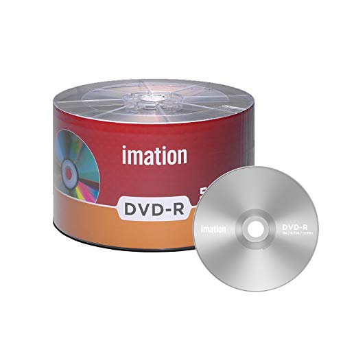 imation 50 Pack Imation DVD-R 16X 4.7GB/120Min Branded Logo Blank Media Recordable Movie Data Disc - Image 1