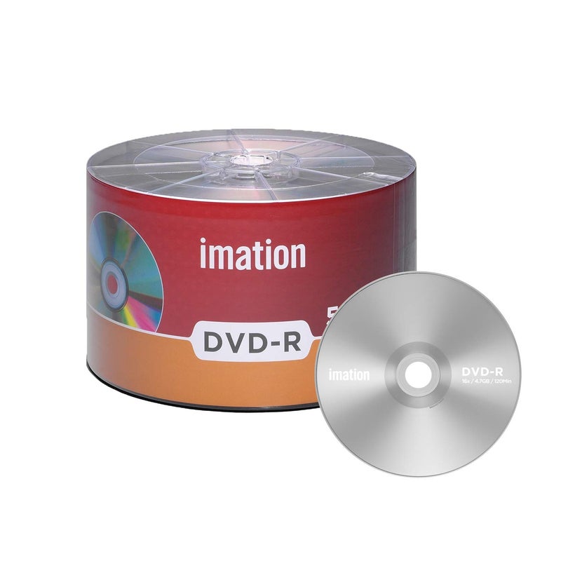 imation 50 Pack Imation DVD-R 16X 4.7GB/120Min Branded Logo Blank Media Recordable Movie Data Disc - Image 4