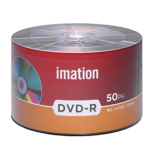 imation 50 Pack Imation DVD-R 16X 4.7GB/120Min Branded Logo Blank Media Recordable Movie Data Disc - Image 2