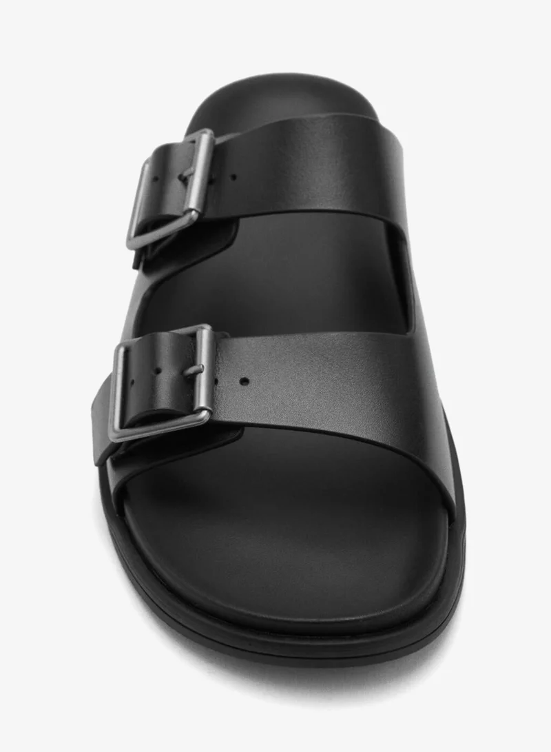 Mango Man  Buckles leather sandal for Men | Best Price UAE
