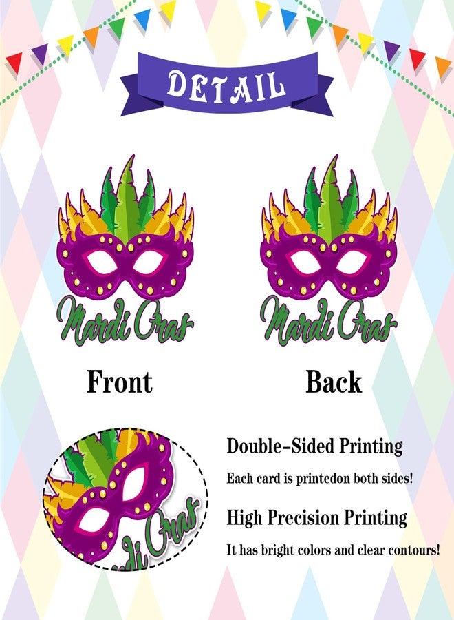 INNORU Mardi Gras Hanging Swirls Streamers, Foil Ceiling Mardi Gras Carnival Party Swirls Supplies, Masquerade Crown Mask Saint Patrick's Day Mardi Gras Party Hanging Decorations Supplies 18 PCS - Image 4