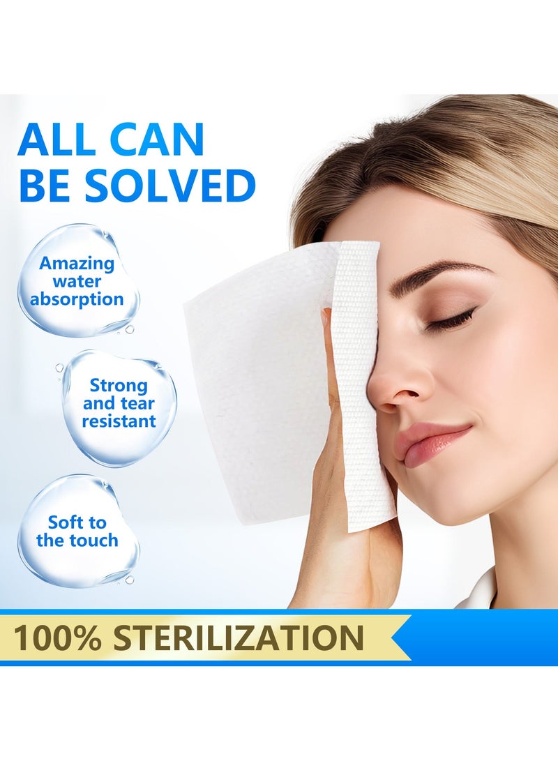 ANTIER CA 6 packs of 480 counts，disposable face towels, Soft Washcloths for Facial Cleansing， skin care facial cleansing towel, Water-Absorbing, makeup removal, face washing - Image 2