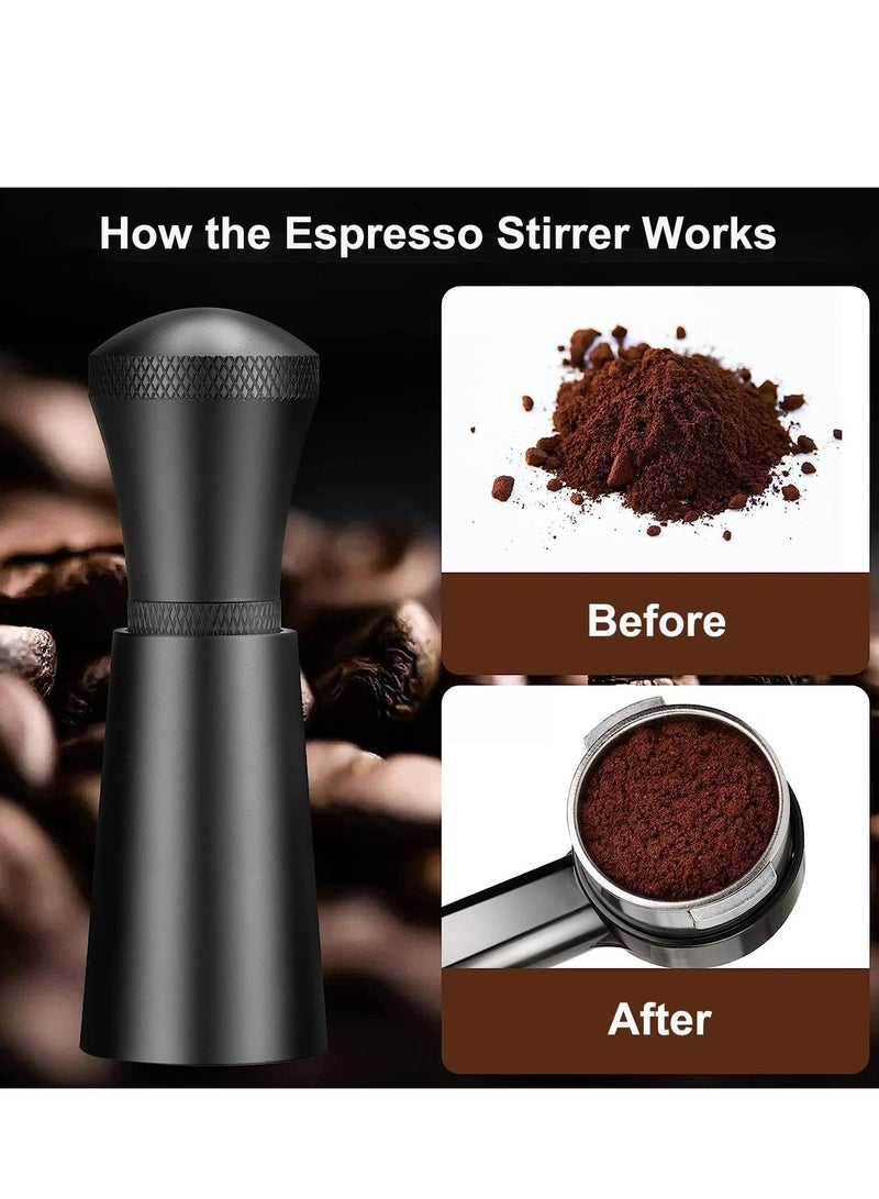 Oasisgalore Espresso Stirrer Distribution Tool for Barista, Coffee Distributor Coffee Stirrer (Matte Black)  - Image 3