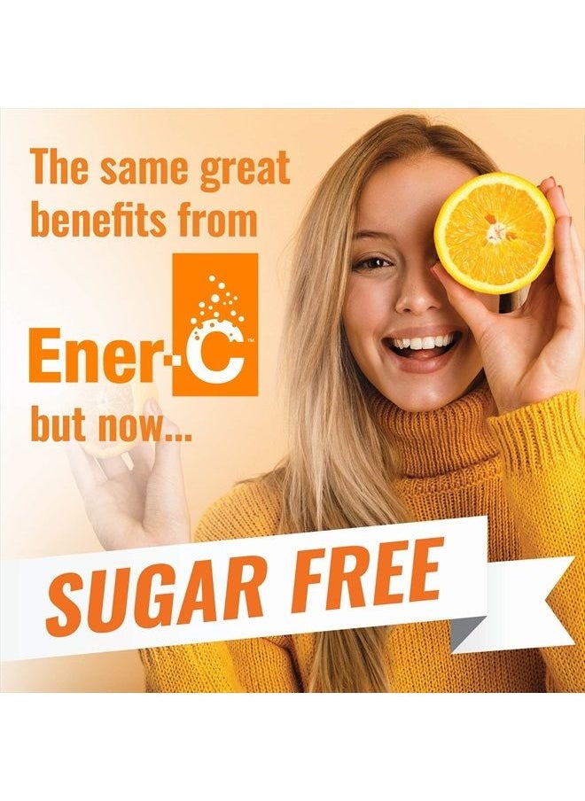 Ener-C Sugar Free Orange Multivitamin Drink Mix, 1000mg Vitamin C, Non-GMO, Vegan, Real Fruit Juice Powders, Natural Immunity Support, Electrolytes, Gluten Free, 1-Pack of 30  - Image 4