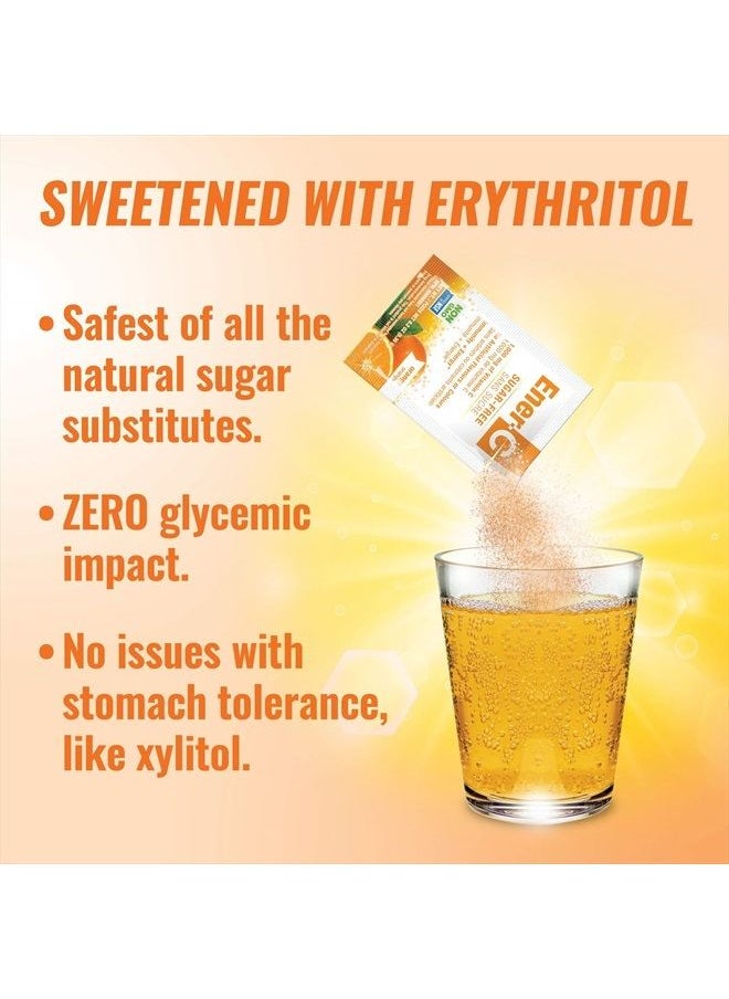 Ener-C Sugar Free Orange Multivitamin Drink Mix, 1000mg Vitamin C, Non-GMO, Vegan, Real Fruit Juice Powders, Natural Immunity Support, Electrolytes, Gluten Free, 1-Pack of 30  - Image 5