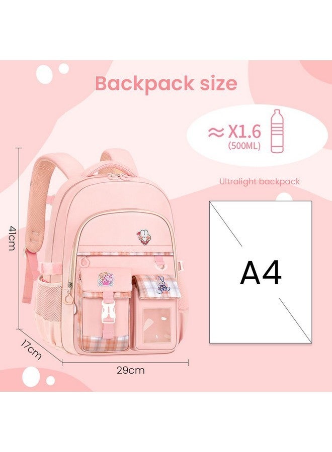 PALAY¬Æ Kwaii Lightweight School Backpack for Girls - Ideal for Kids Aged 6-8, Perfect for Travel, Camping & Burden Relief - Image 2