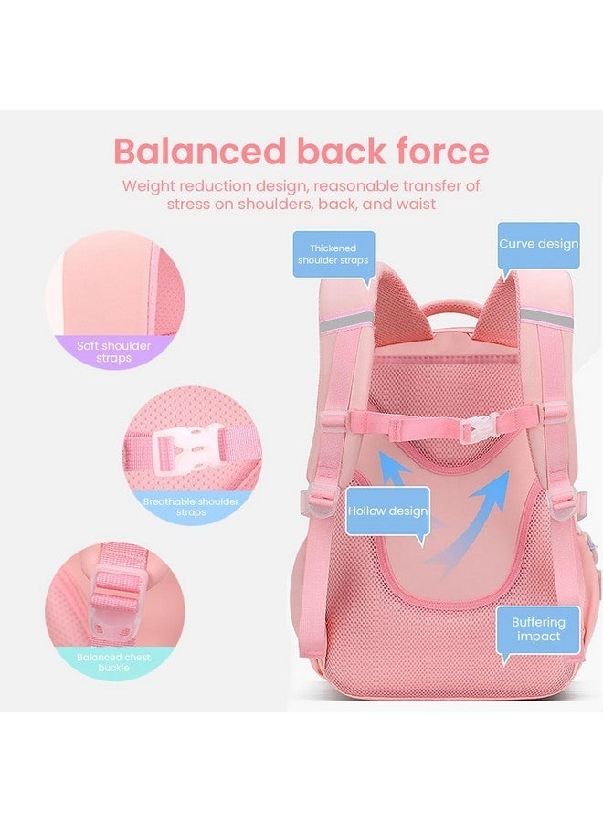PALAY¬Æ Kwaii Lightweight School Backpack for Girls - Ideal for Kids Aged 6-8, Perfect for Travel, Camping & Burden Relief - Image 3