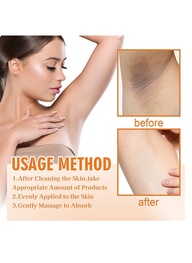 Vitamin C Underarm Whitening And Moisturizing Cream, Elbow Curve Joints Melanin Brighten Skin Tone Improve Dullness Glow Whitening Cream 50G