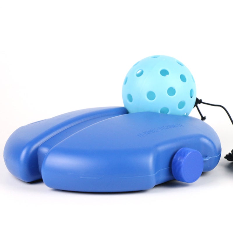 Pickleball Trainer Lightblue PE+Plastic Adjustable String Length - Multifunctional Training Aid Rebound Ball With String for All Skill Levels Indoor Outdoor Practice - Image 1