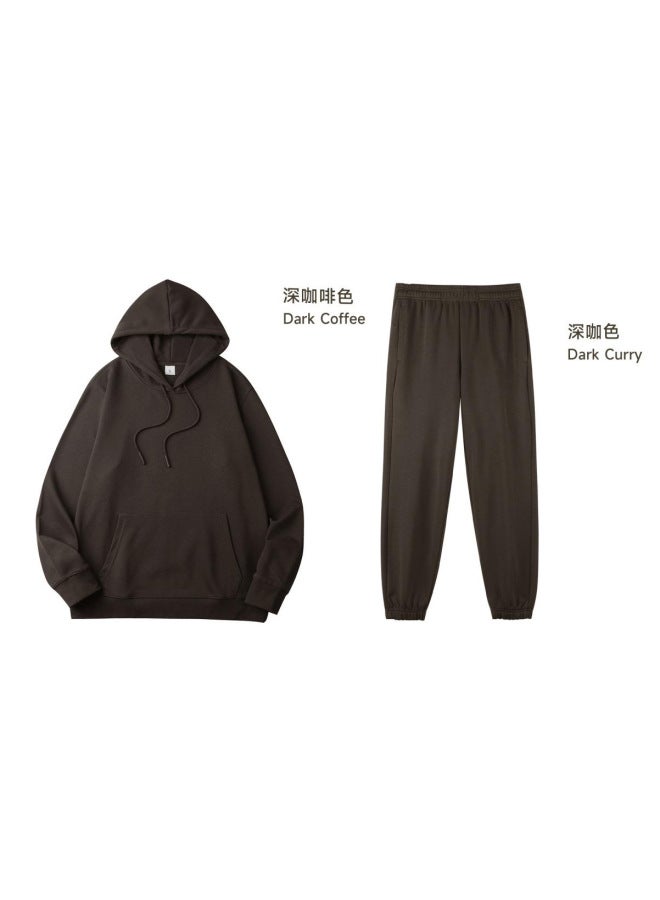 Autumn And Winter Sportswear Suit Group Pure Cotton Games Two-piece Top Training Clothing Long-sleeved Adult Sweatshirt Customization