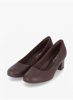 Piccadilly Women Round Toe Slip-On Shoes with Block Heels  - Image 1