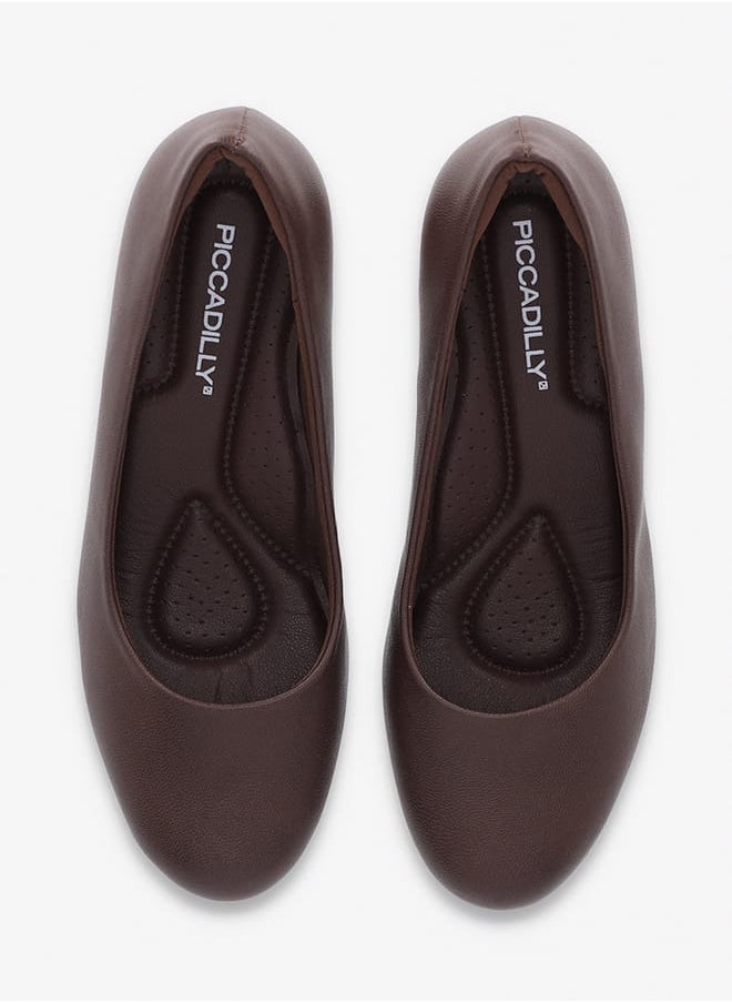 Piccadilly Women Round Toe Slip-On Shoes with Block Heels  - Image 3