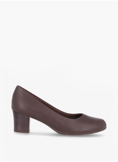 Piccadilly Women Round Toe Slip-On Shoes with Block Heels  - Image 2