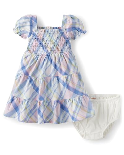 Gymboree,Short Sleeve Dressy Dress,Spring Plaid,6-9 Months - Image 5