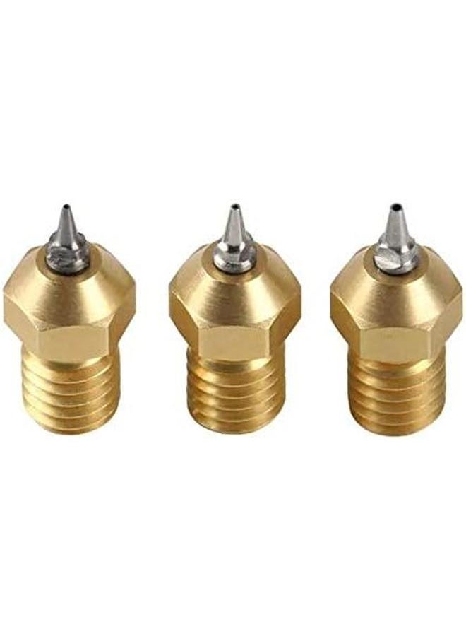erorex - Computer Accessories 0.2 0.3 0.5Mm 3Pcs V6 1.75Mm Airbrush Nozzle Adapter For 3D Printer 3D Printer - Image 1