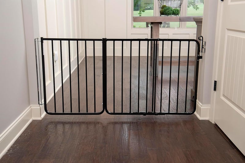 Cardinal Gates ملحق بوابة الأطفال Cardinal Gates BX2 يناسب بوابات الأمان Cardinal Gates 2175 بوصة عرض ملحق بوابة الكلاب باللون الأسود - Image 3