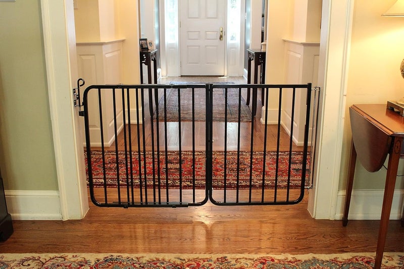 Cardinal Gates ملحق بوابة الأطفال Cardinal Gates BX2 يناسب بوابات الأمان Cardinal Gates 2175 بوصة عرض ملحق بوابة الكلاب باللون الأسود - Image 5