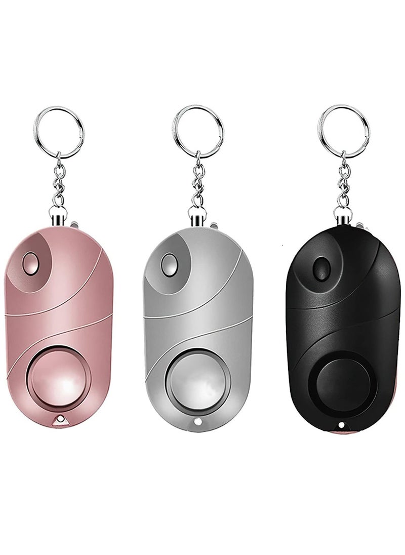 Y&D Alarm for Women, 130dB Self Defense Siren Song Keychain with LED Light, Safe Sound Personal Safety Emergency(3 Pack)  - Image 1