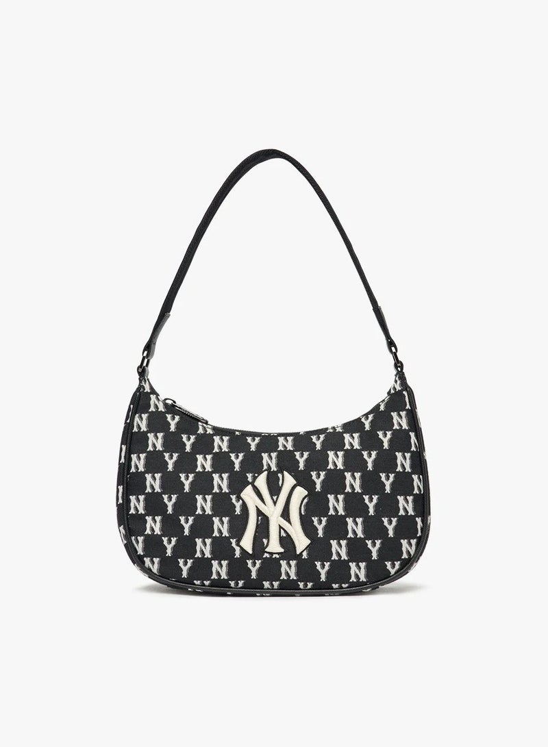 إم إل بي حقيبة كتف جاكار سوداء اللون تحمل شعار فريق نيويورك يانكيز MLB - Image 1