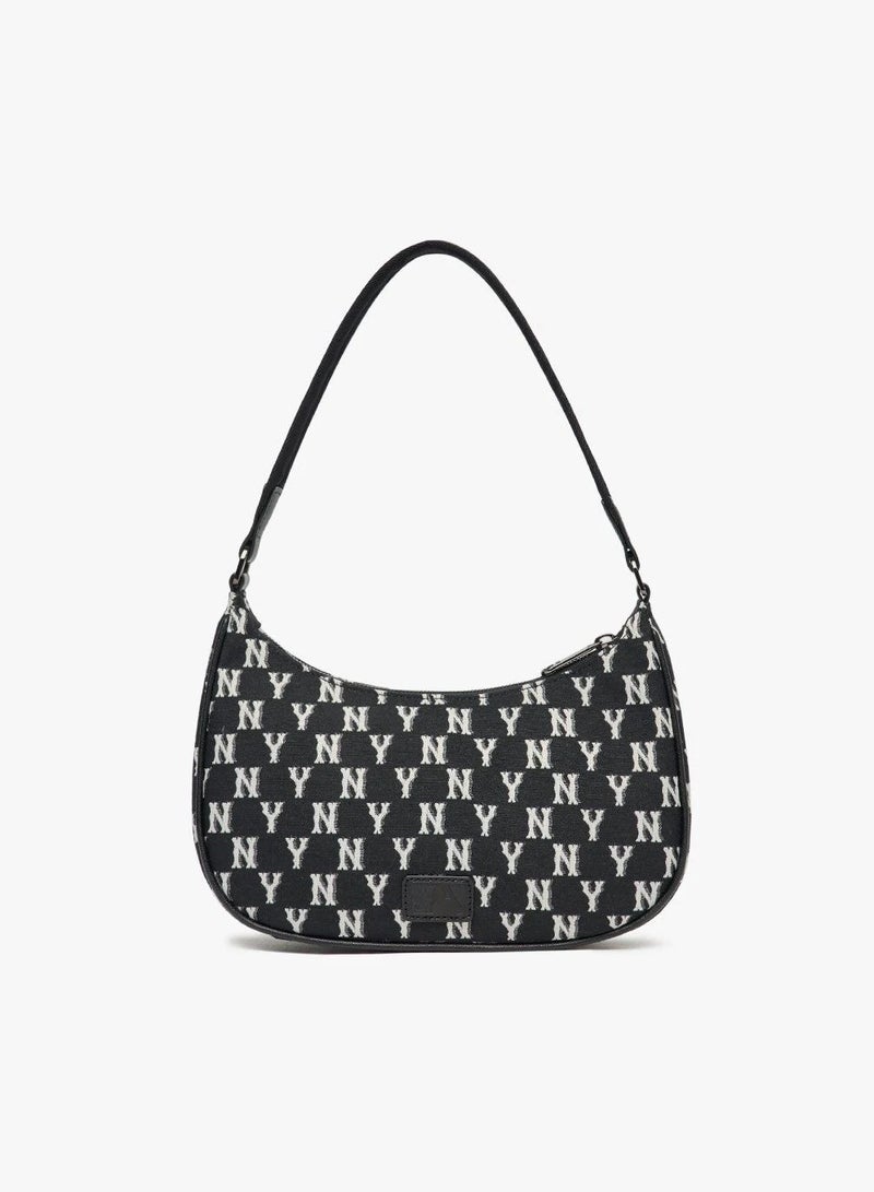 إم إل بي حقيبة كتف جاكار سوداء اللون تحمل شعار فريق نيويورك يانكيز MLB - Image 4