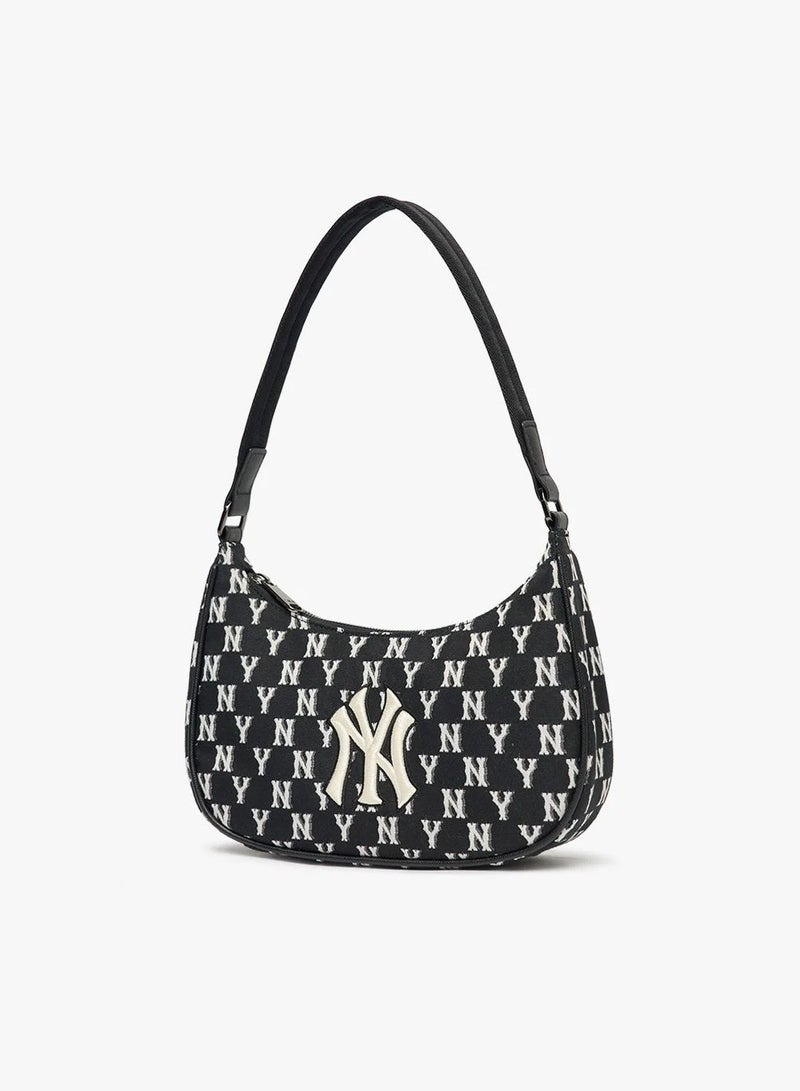 إم إل بي حقيبة كتف جاكار سوداء اللون تحمل شعار فريق نيويورك يانكيز MLB - Image 2