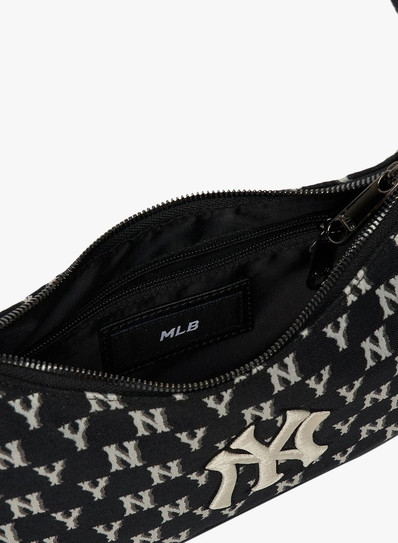 إم إل بي حقيبة كتف جاكار سوداء اللون تحمل شعار فريق نيويورك يانكيز MLB - Image 5