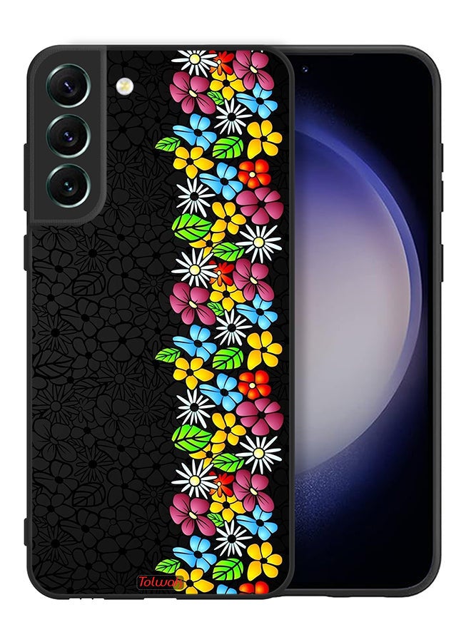 Tolwak Samsung Galaxy S21 5G Protective Case Cover Flowers Line - Image 2