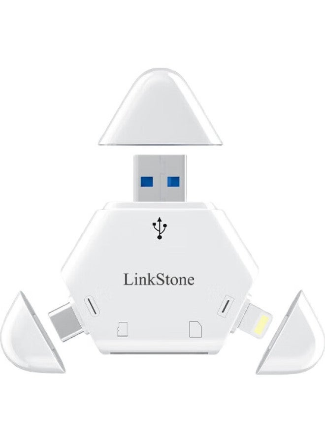 Linkstone Liantuo Multi-Function Card Reader Compatible With Phones, Computers, Cameras, Sd Cards, High-Speed Tf Cards, Huawei, Apple Ipad Tablets, Universal Tf Card Reader - Image 2